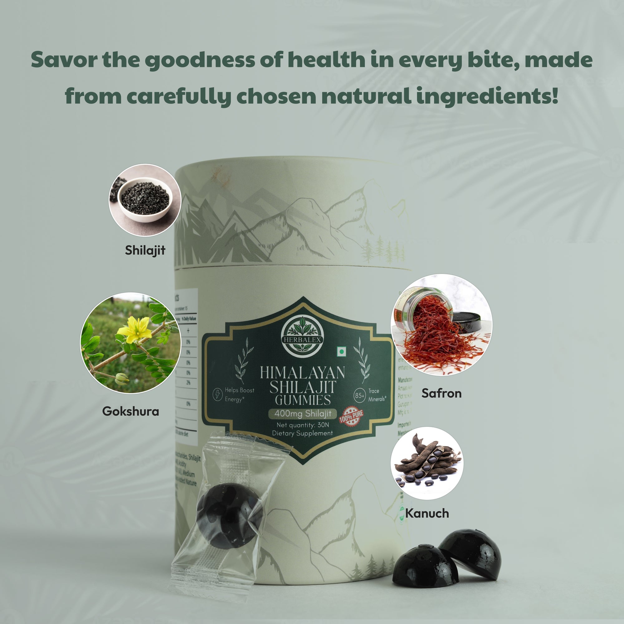 Herbalex | Shilajit Gummies (30 Gummies)