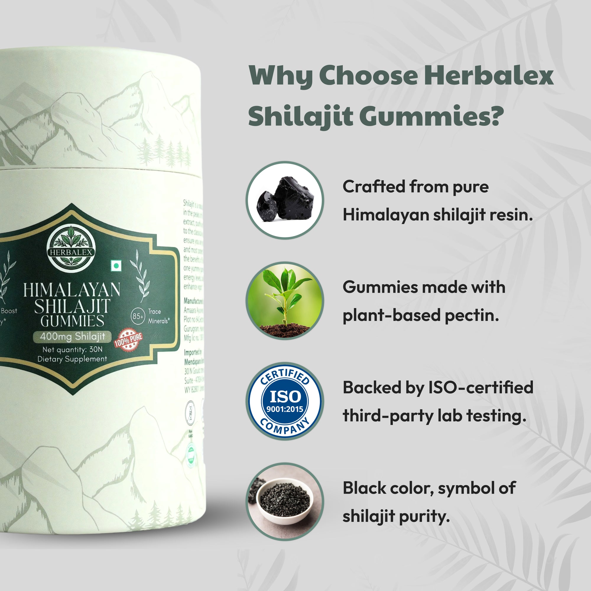 Herbalex | Shilajit Gummies (30 Gummies)