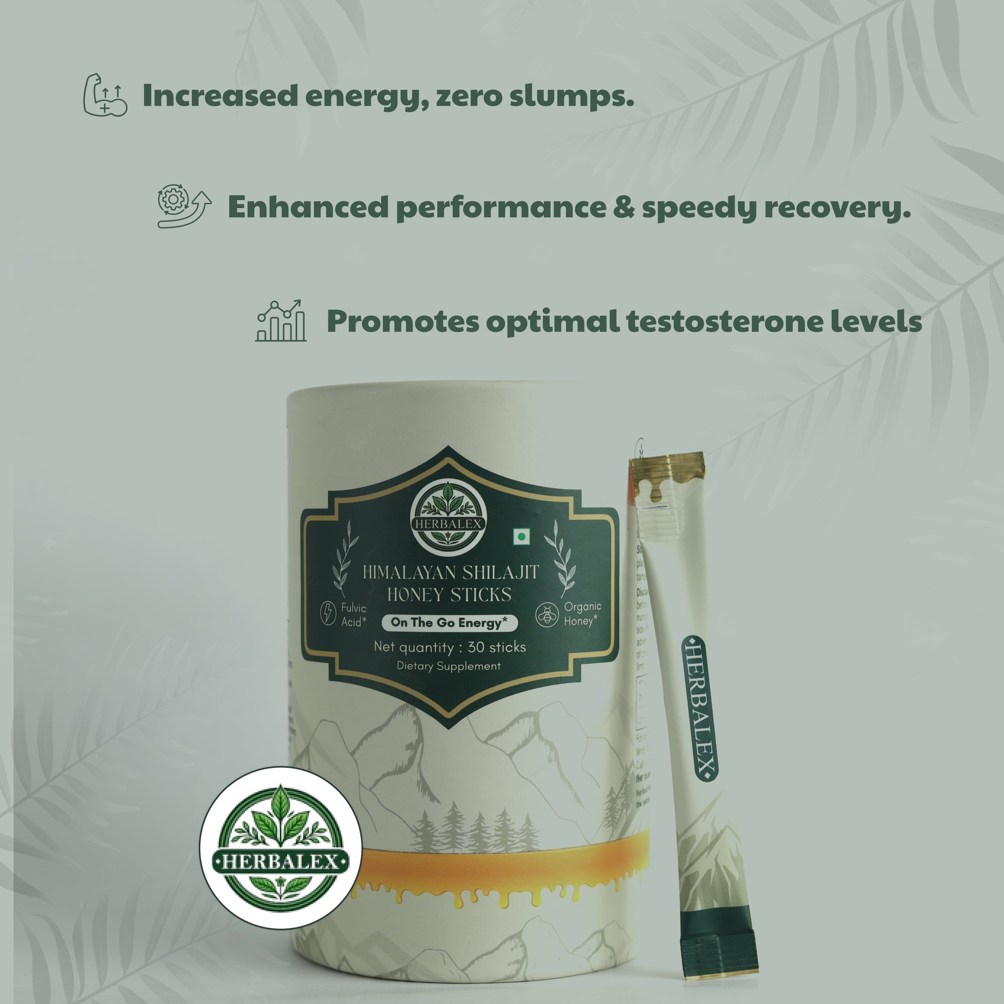Herbalex | Shilajit Honey Sticks