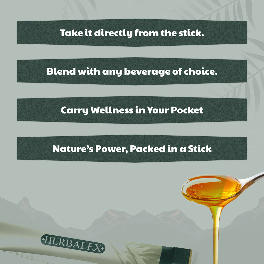Herbalex | Shilajit Honey Sticks