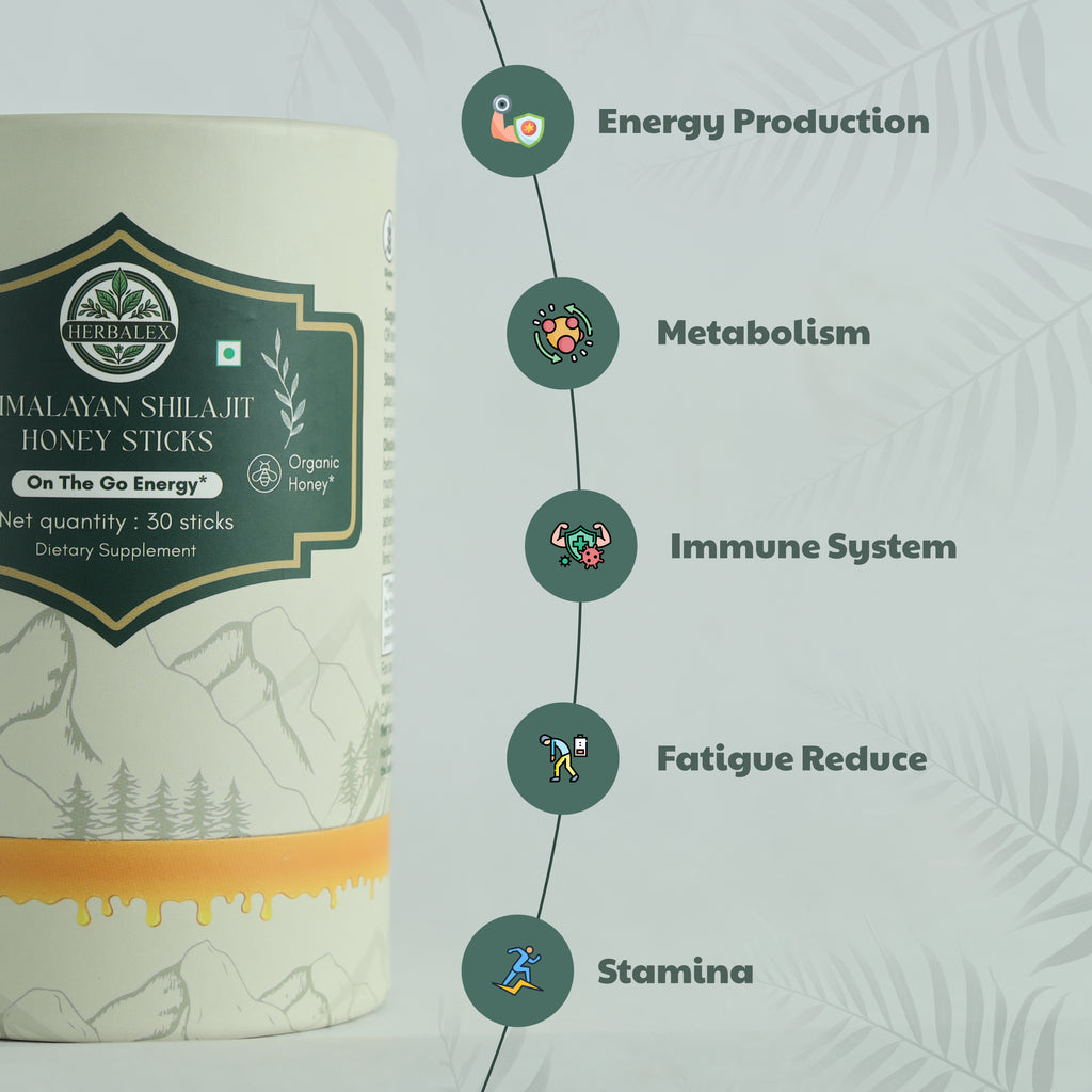 Herbalex | Shilajit Honey Sticks