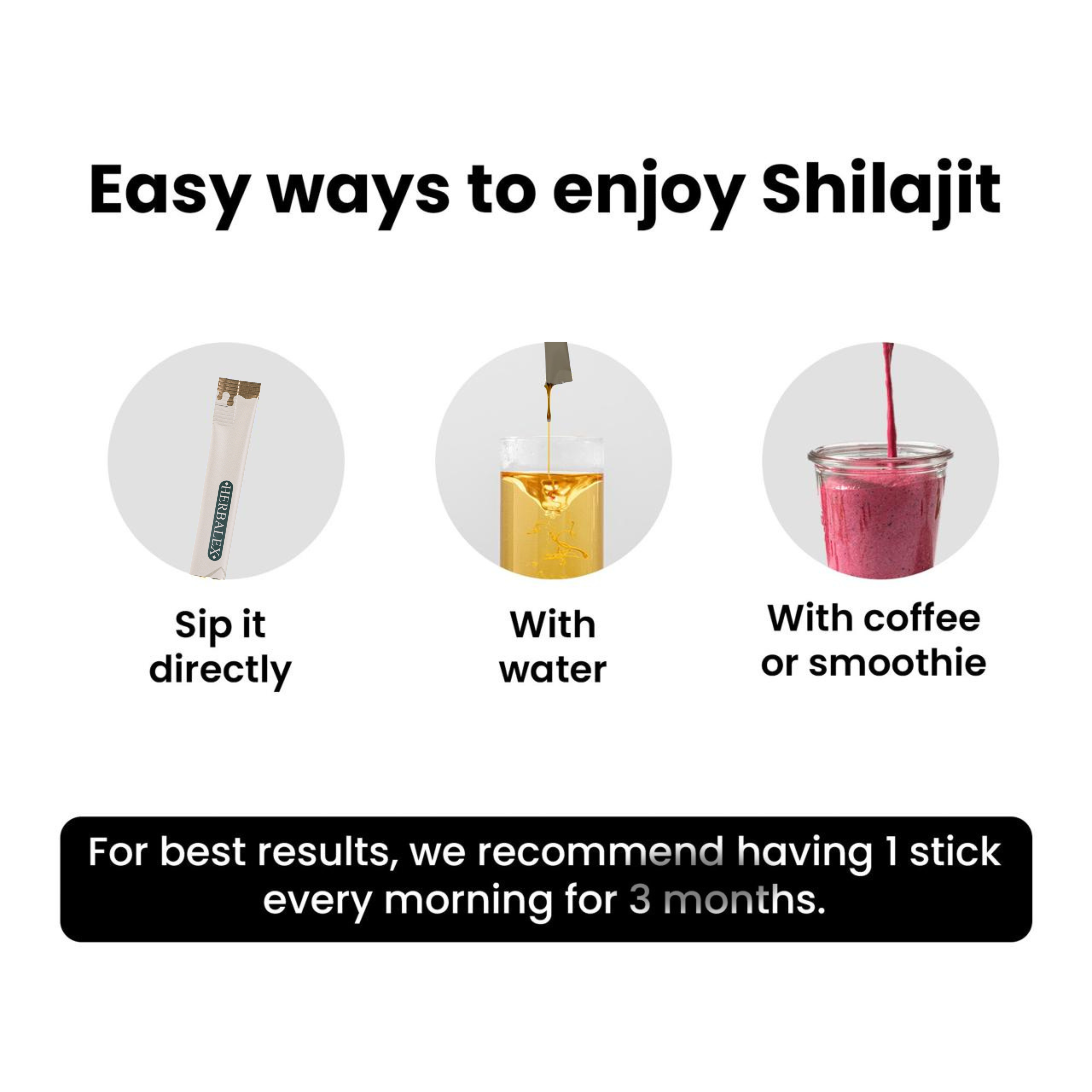 Herbalex | Shilajit Honey Sticks